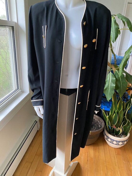 ROUIE Dresses & Skirts - #13 Women's ROUIE Black Button-up Dress/Duster